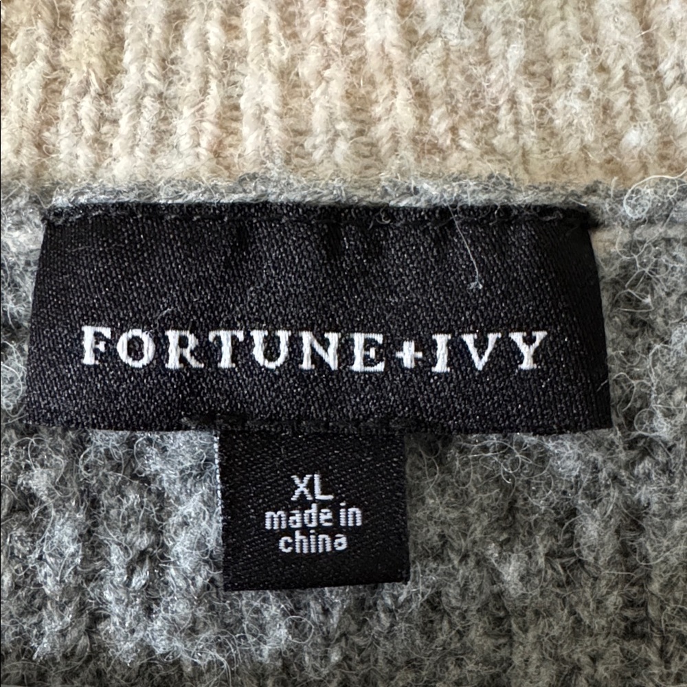 Colorblock V-Neck Sweater - Picture 3 of 4